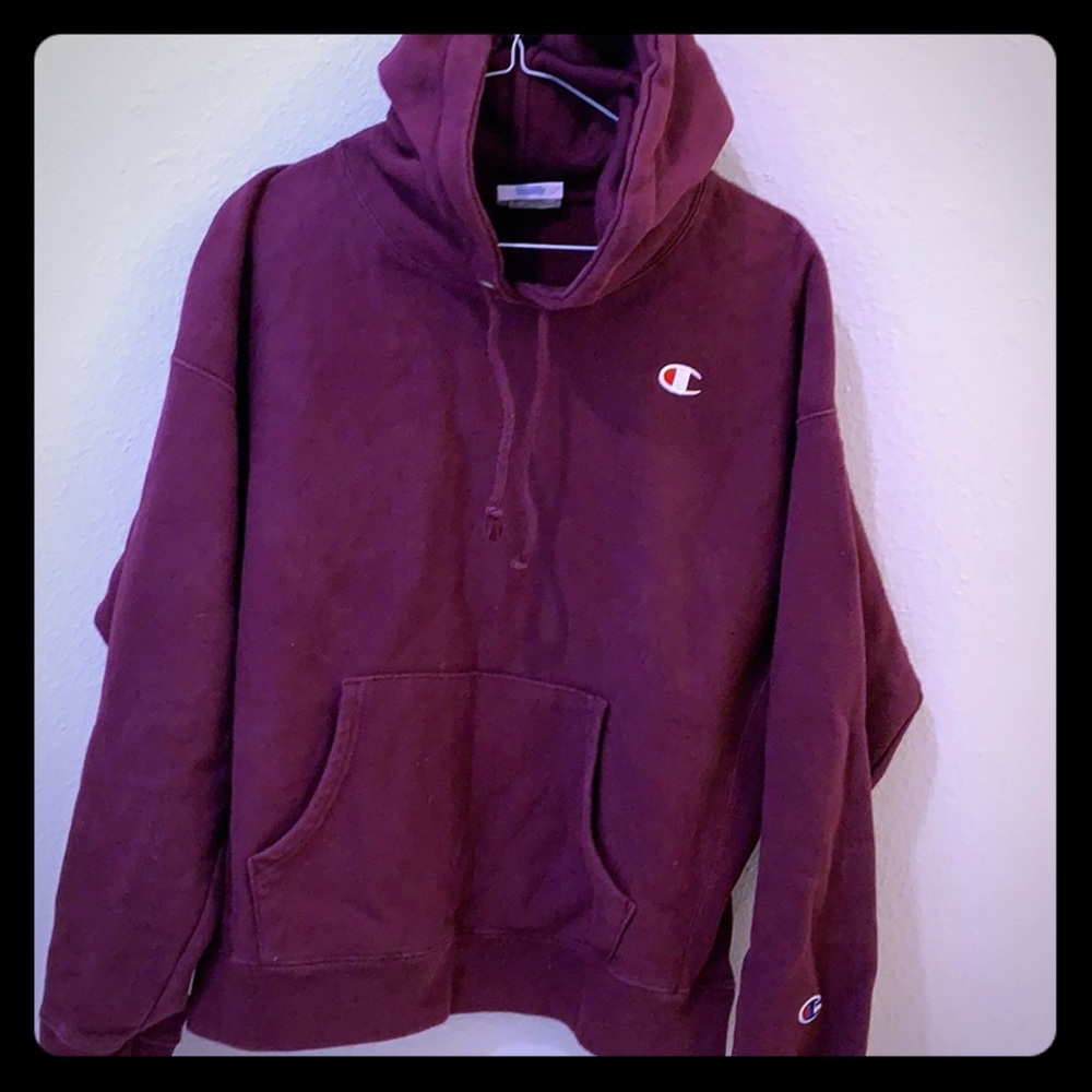 Champion maroon hoodie